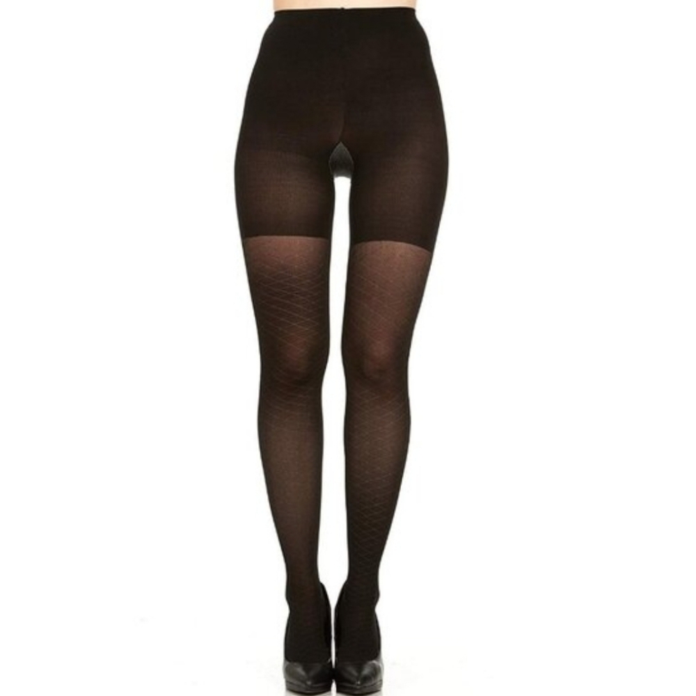 SPANX Diamond Foil Patterned Tight-End Tights